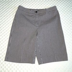Jones New York Bermuda Shorts in Black/White Gingham